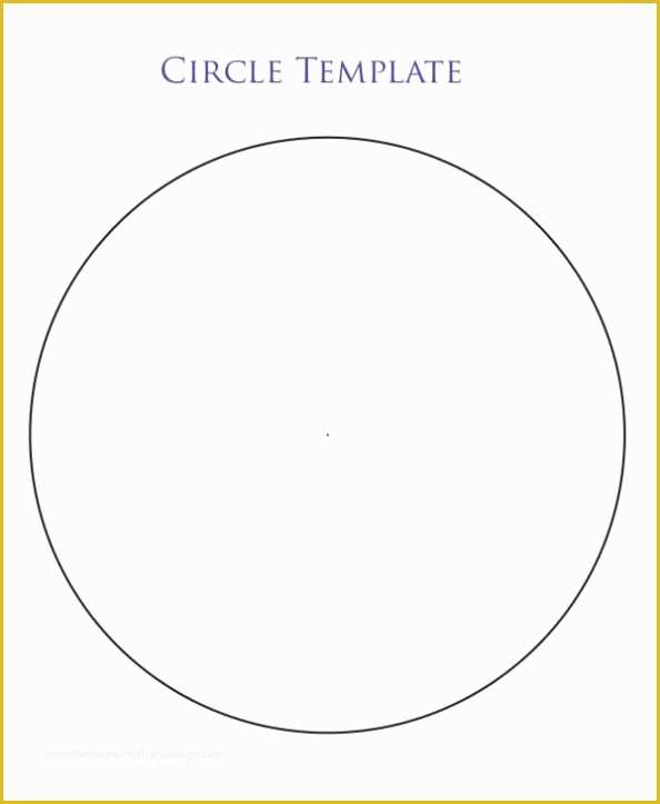 Round Label Template Free Of 1 6 Inch Printable Circle Label Template Word