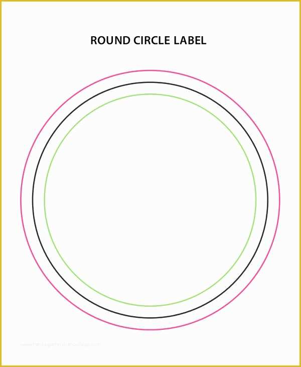 Round Label Template Free Of Chalkboard Round Labels 2 5 Text Editable