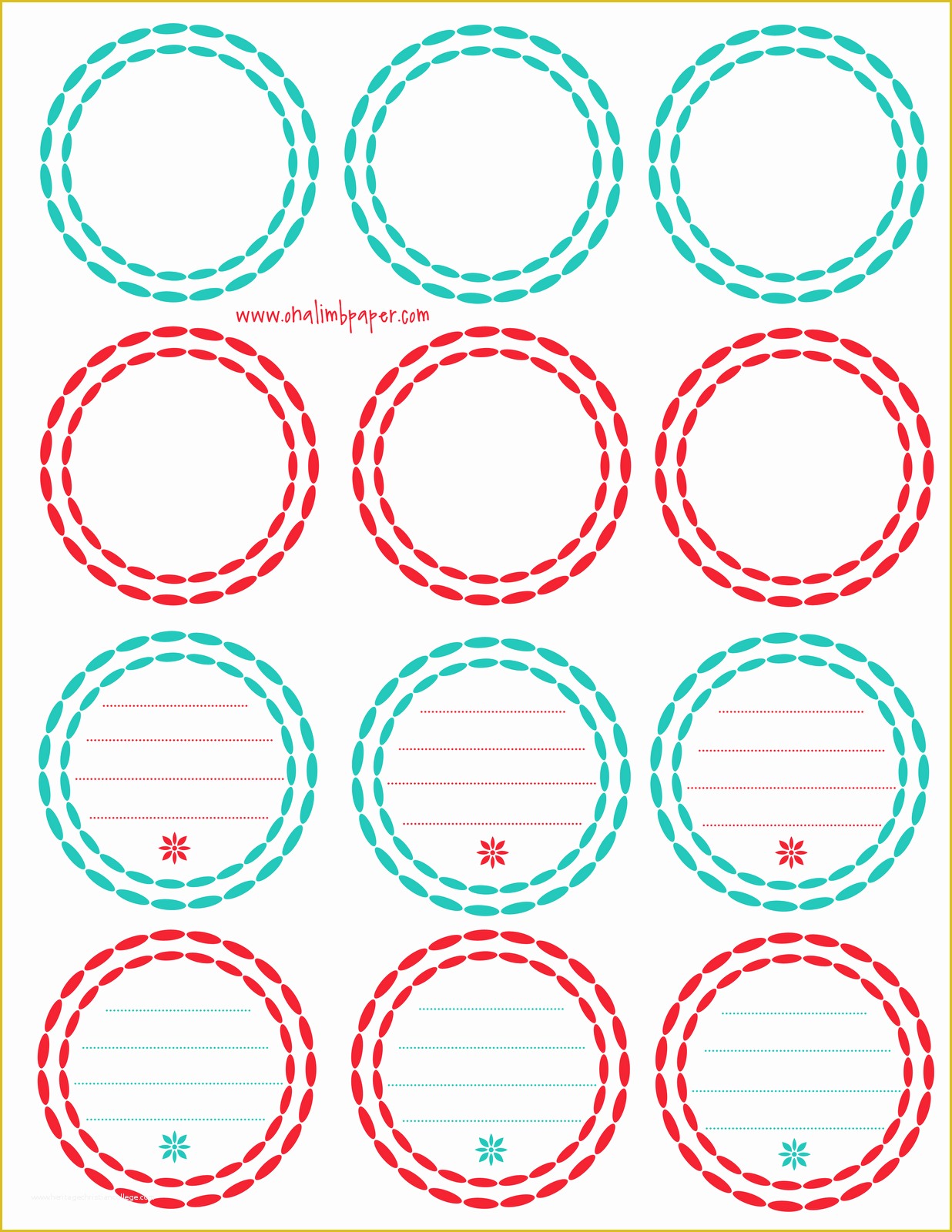 Free Printable Round Label Templates For Word