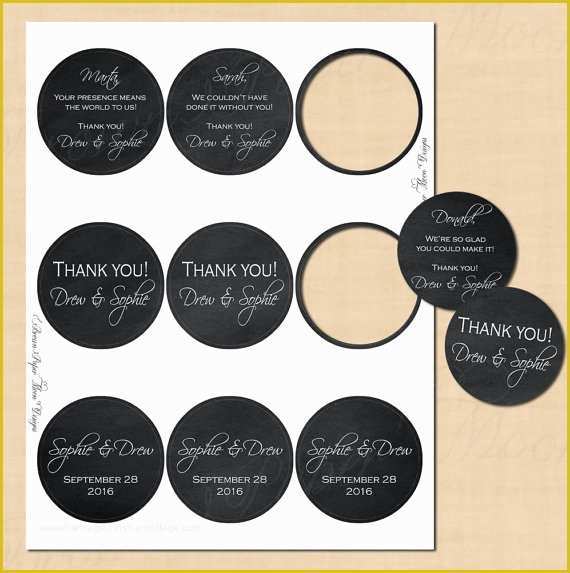 Round Label Template Free Of Chalkboard Round Labels 2 5 Text Editable Printable