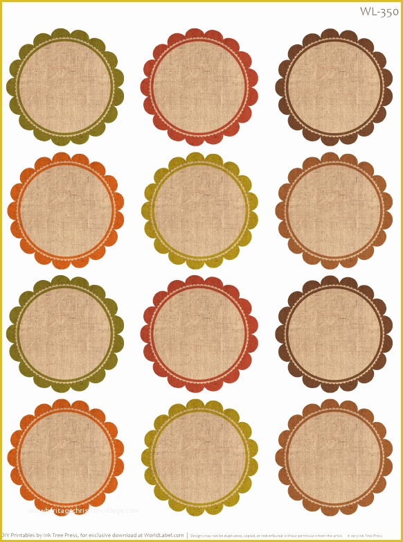 Round Label Template Free Of Free Labels for Thanksgiving Leftovers & Digital Papers