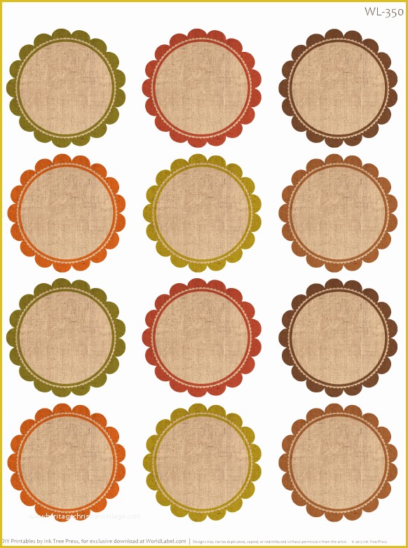 Round Label Template Free Of Free Labels for Thanksgiving Leftovers & Digital Papers