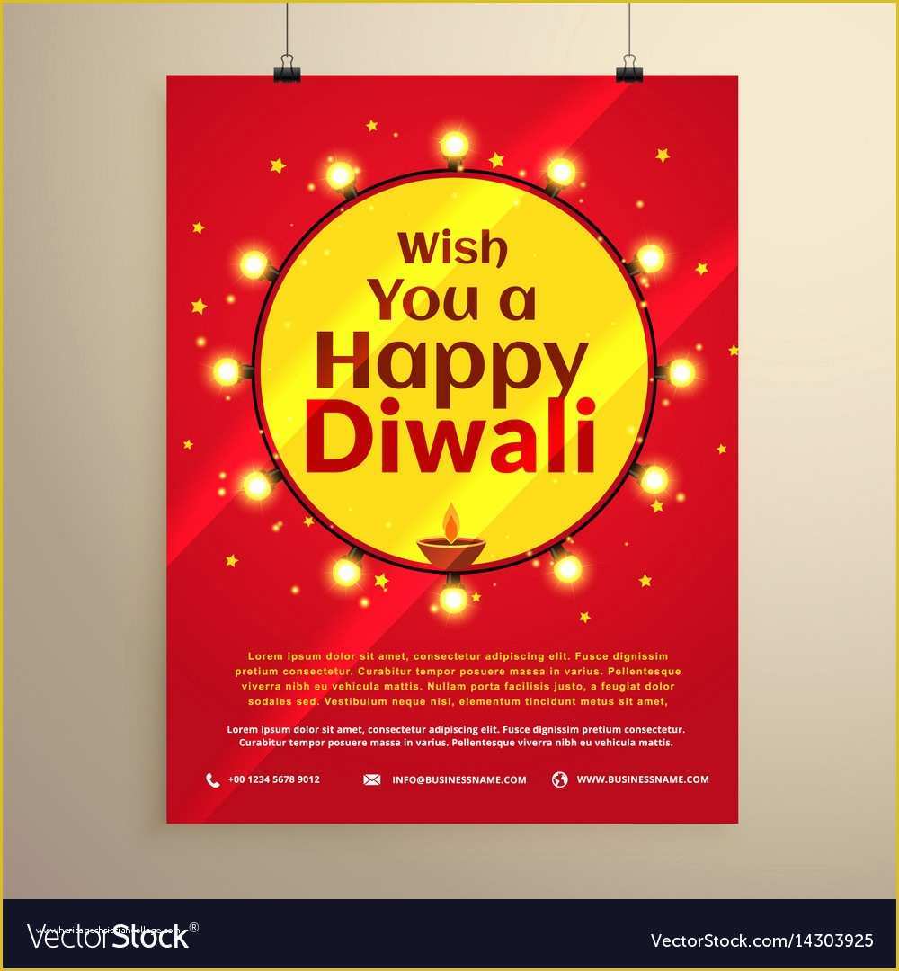 Royalty Free Flyer Templates Of Amazing Diwali Festival Flyer Template Royalty Free Vector