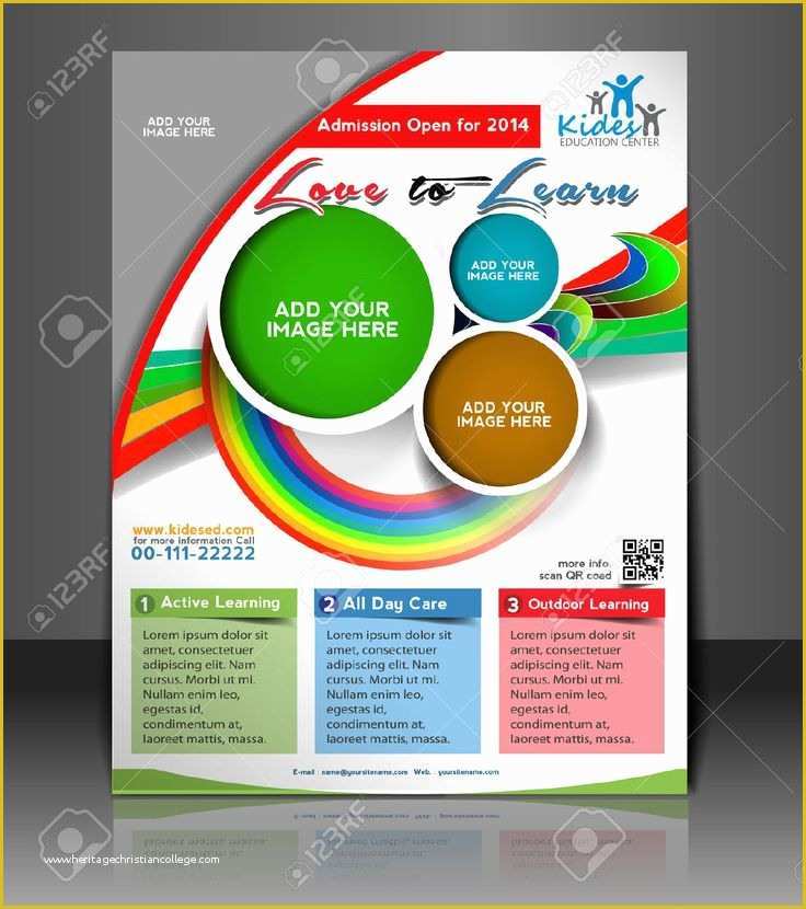 Royalty Free Flyer Templates Of Flyer Template School Stock Royalty Free