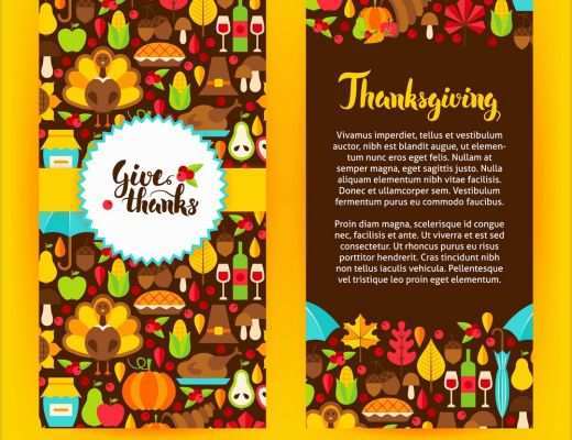 Royalty Free Flyer Templates Of Flyer Template Thanksgiving Royalty Free Vector Image