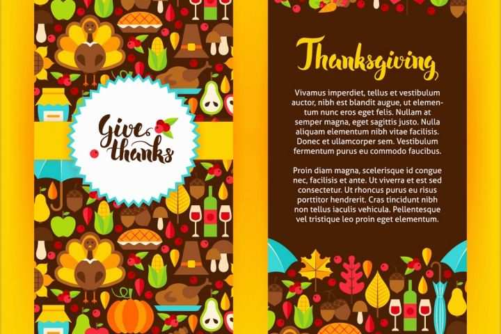 Royalty Free Flyer Templates Of Flyer Template Thanksgiving Royalty Free Vector Image