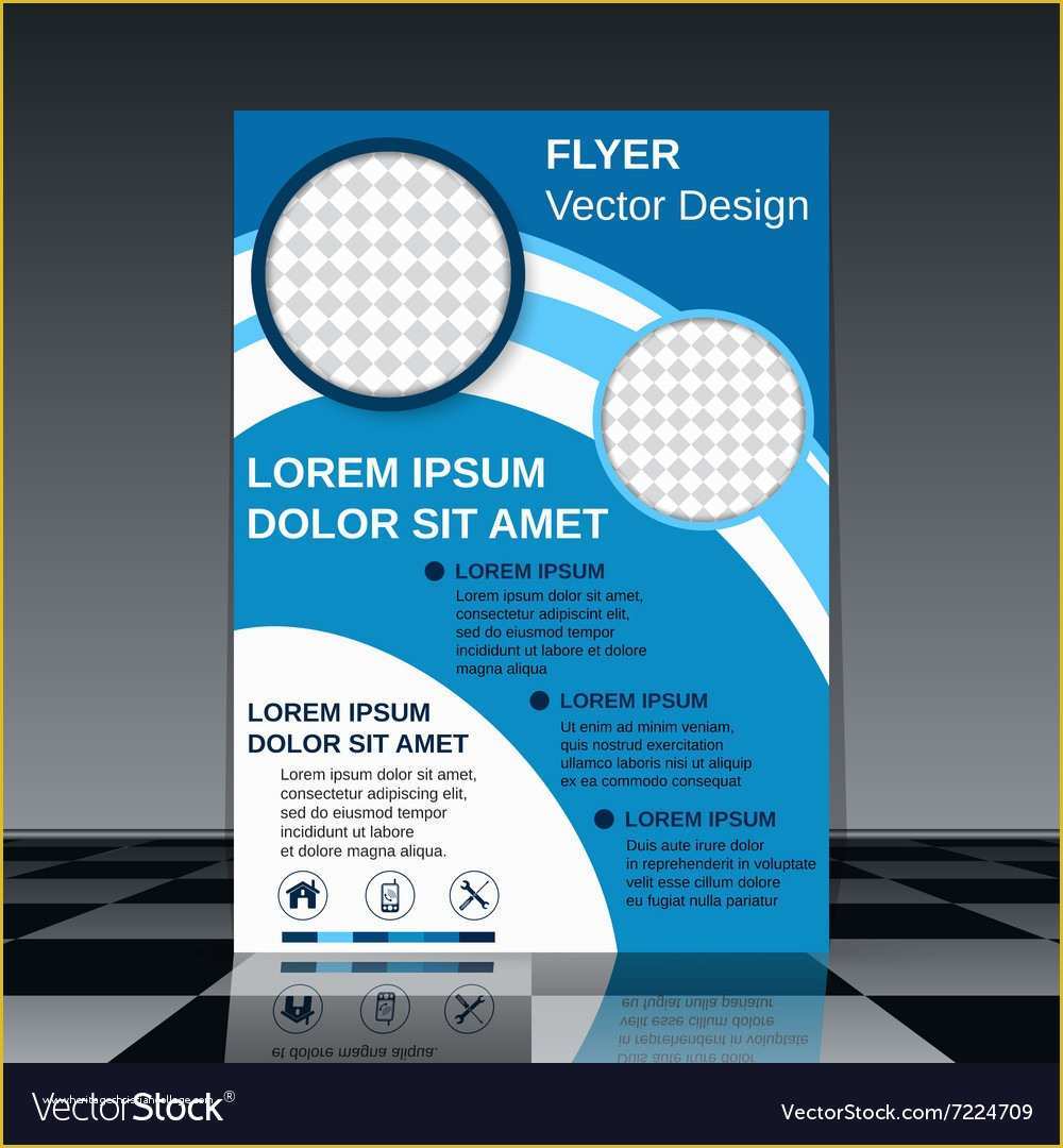Royalty Free Flyer Templates Of Professional Flyer Design Template Royalty Free Vector Image