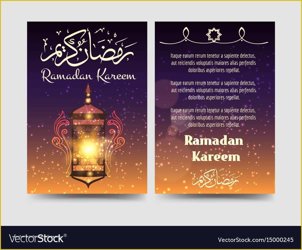 Royalty Free Flyer Templates Of Ramadan Kareem Brochure Flyers Template Royalty Free Vector
