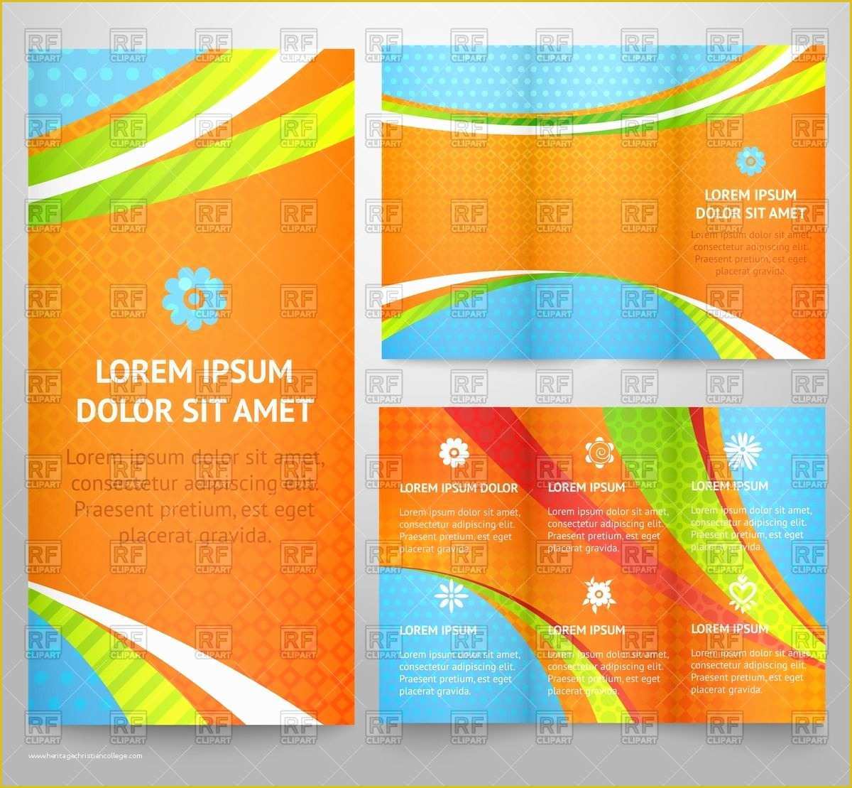 Royalty Free Flyer Templates Of Template Of Tri Fold Brochure or Flyer with Abstract