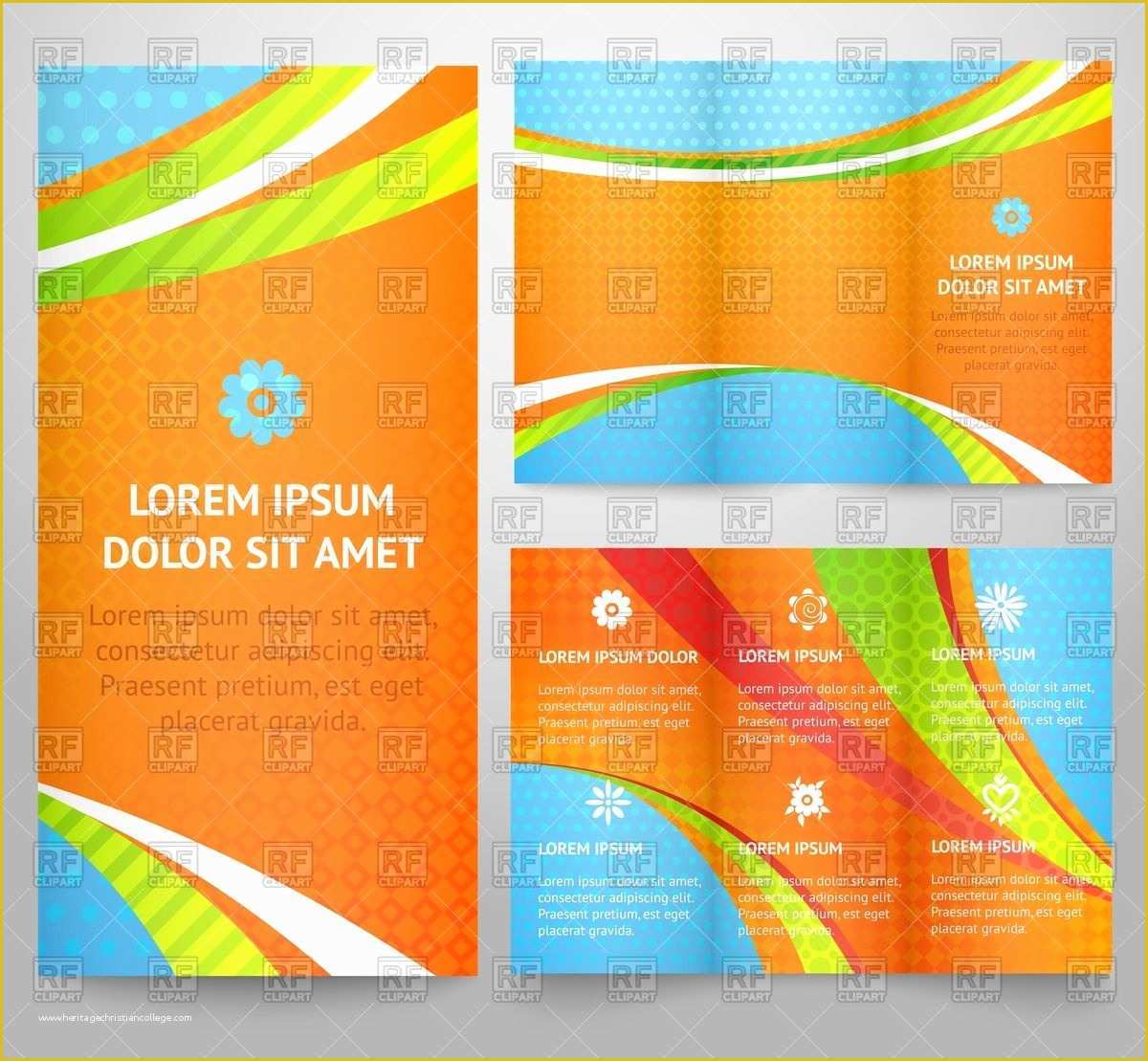 Royalty Free Flyer Templates Of Template Of Tri Fold Brochure or Flyer with Abstract