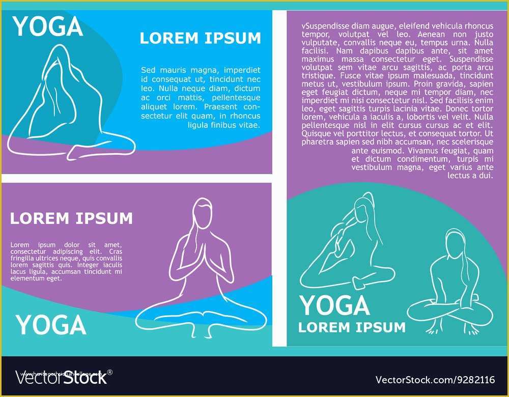 Royalty Free Flyer Templates Of Yoga Flyer Template Royalty Free Vector Image Vectorstock