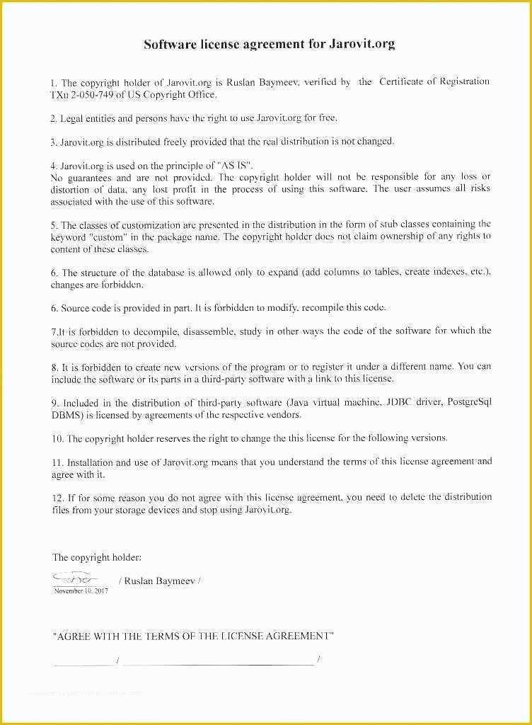 Royalty Free Music License Agreement Template Of Enterprise License Agreement Template software Free