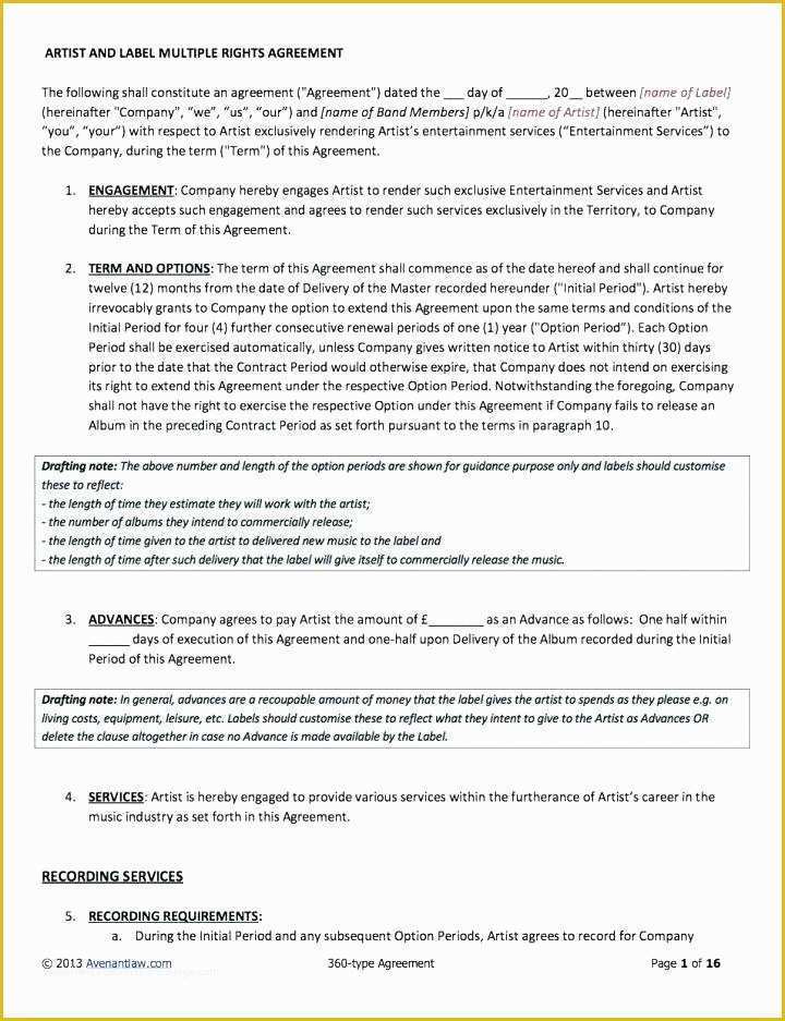 Royalty Free Music License Agreement Template Of Simple Licensing Simple Licensing Agreement Template