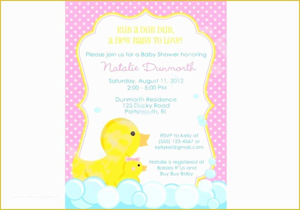 Rubber Ducky Baby Shower Invitations Template Free Of Duck Baby Shower Invitations Rubber Ducky Baby Shower