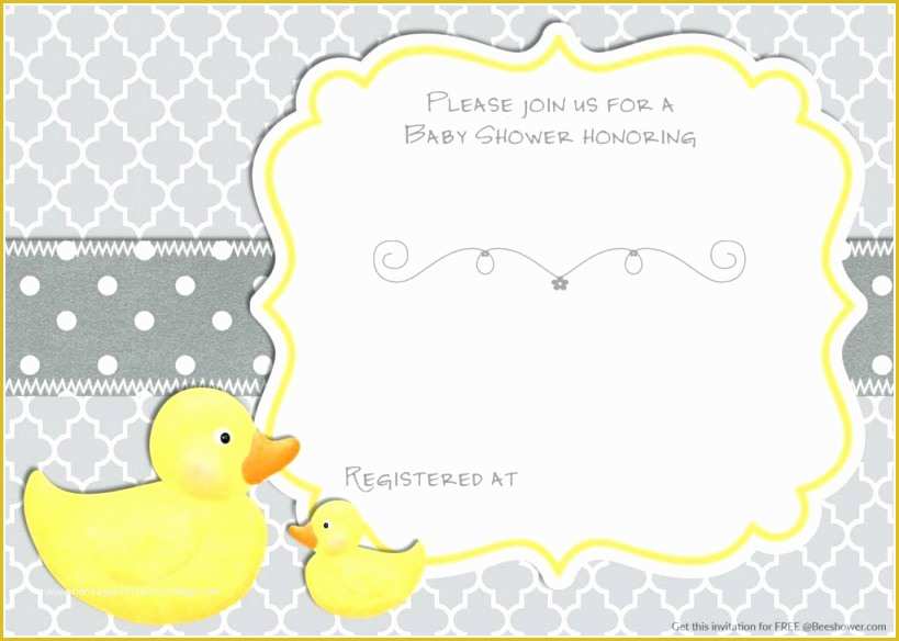 Rubber Ducky Baby Shower Invitations Template Free Of Elegant Rubber Ducky Baby Shower Invitations Walmart