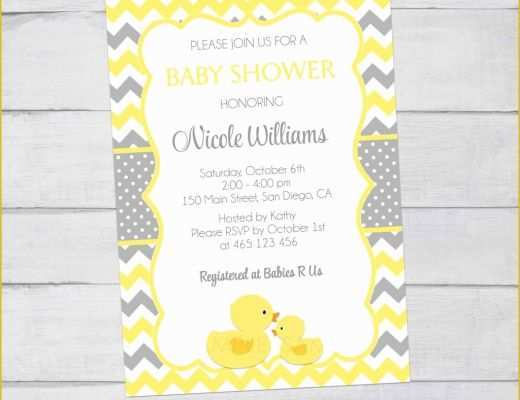 Rubber Ducky Baby Shower Invitations Template Free Of Free Rubber Ducky Baby Shower Invitations Template Queen