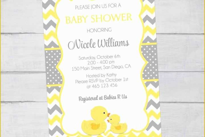 Rubber Ducky Baby Shower Invitations Template Free Of Free Rubber Ducky Baby Shower Invitations Template Queen