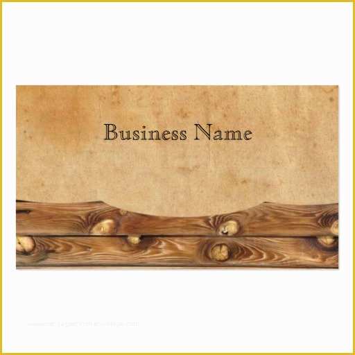 Rustic Business Card Template Free Of Parchment Wood Rustic Country Business Cards