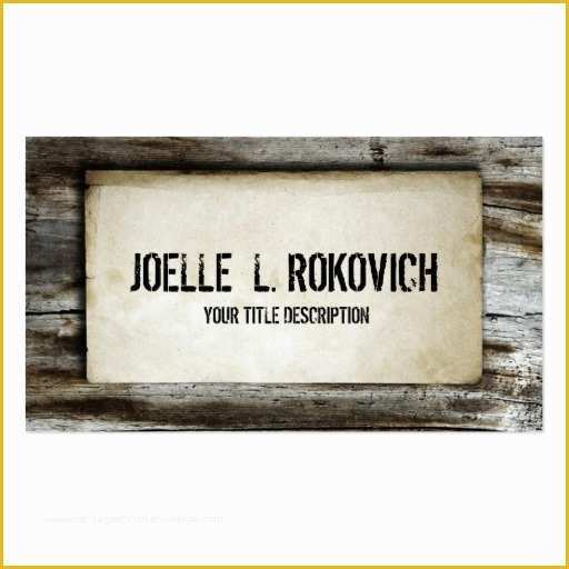 Rustic Business Card Template Free Of Rustic Retro Wood Plank Business Card Template