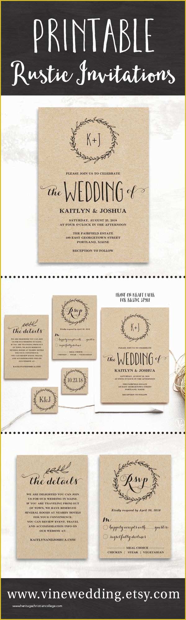 Rustic Wedding Invitation Templates Free Download Of 25 Best Ideas About Rustic Wedding Invitations On Pinterest