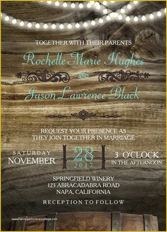 Rustic Wedding Invitation Templates Free Download Of 28 Rustic Wedding Invitation Design Templates Psd Ai