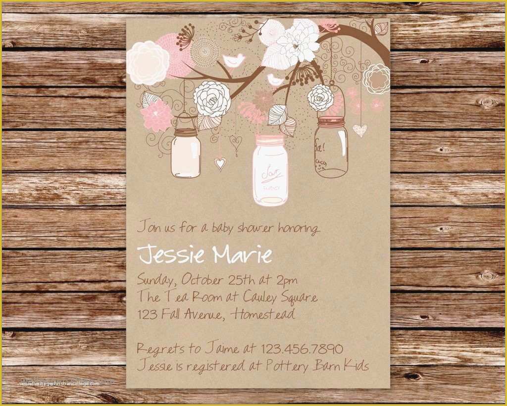 Rustic Wedding Invitation Templates Free Download Of Inspirational Free Printable Bridal Shower Invitation