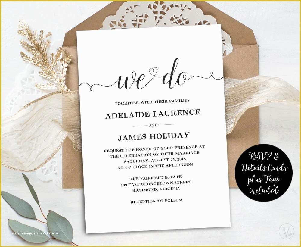 Rustic Wedding Invitation Templates Free Download Of Wedding Invitation Template Rustic Wedding Invitations Kraft