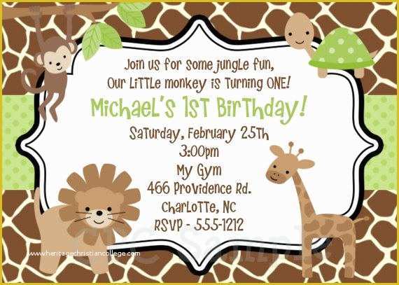 Safari Invitation Template Free Of 17 Safari Birthday Invitations Design Templates Free