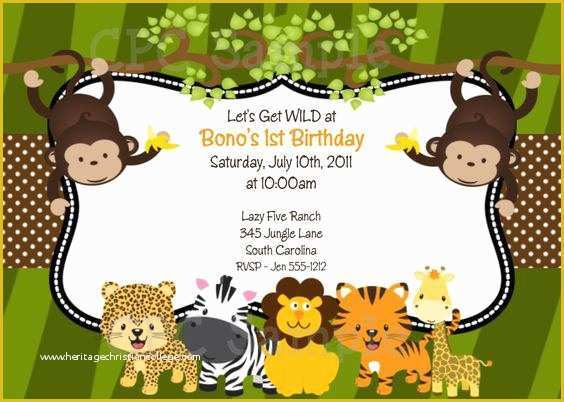 Safari Invitation Template Free Of 17 Safari Birthday Invitations Design Templates Free