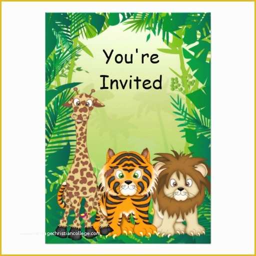 Safari Invitation Template Free Of 40th Birthday Ideas Safari Birthday Invitation Template Free