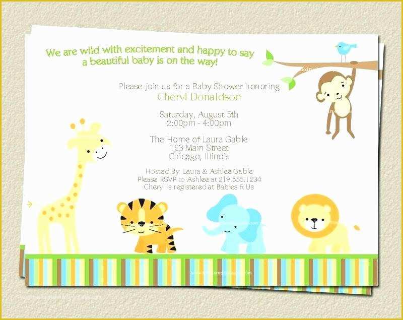 Safari Invitation Template Free Of Glamorous Safari theme Invitation African Party