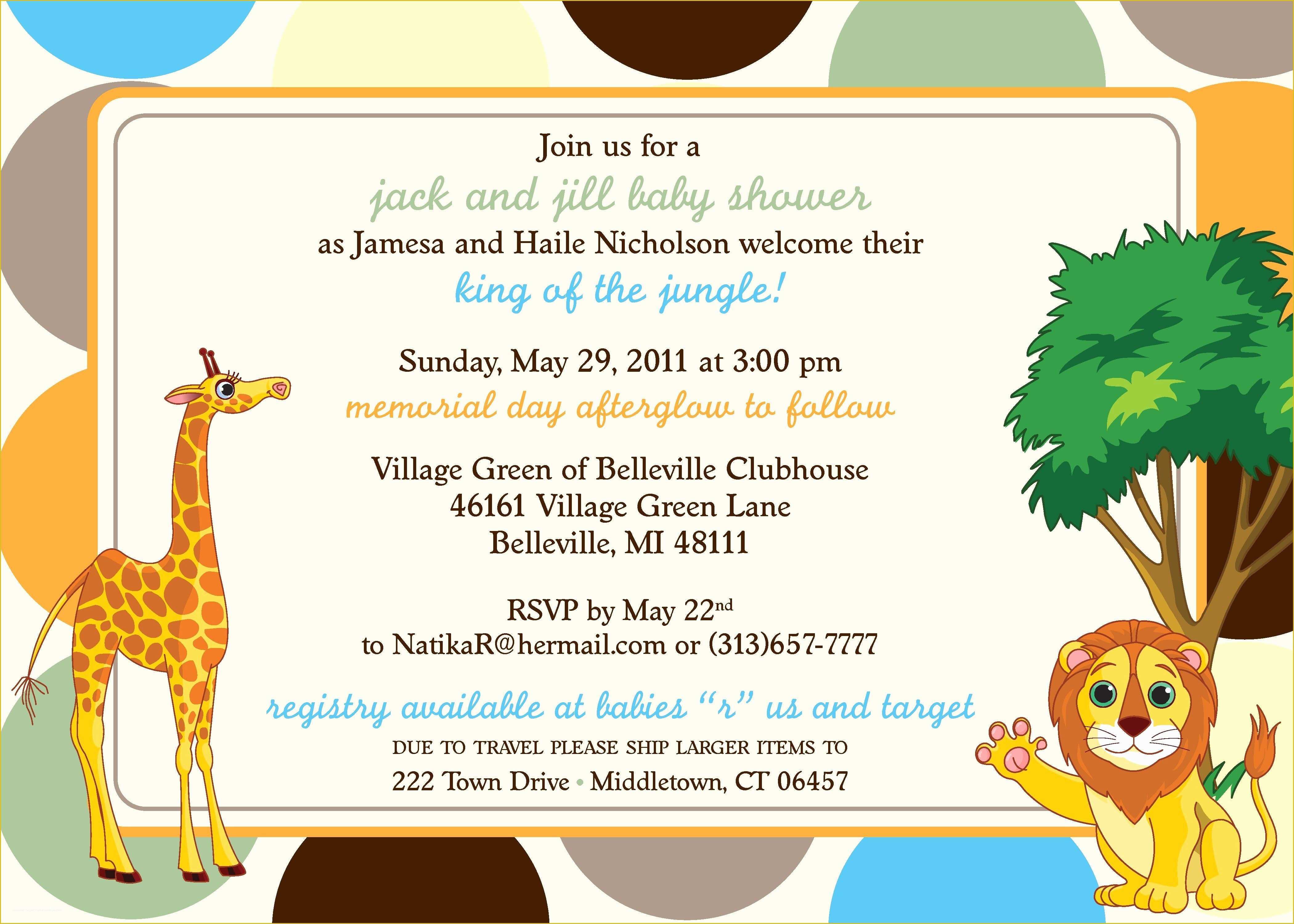 Safari Invitation Template Free Of Invitation Wording for Jungle Party Best Safari themed