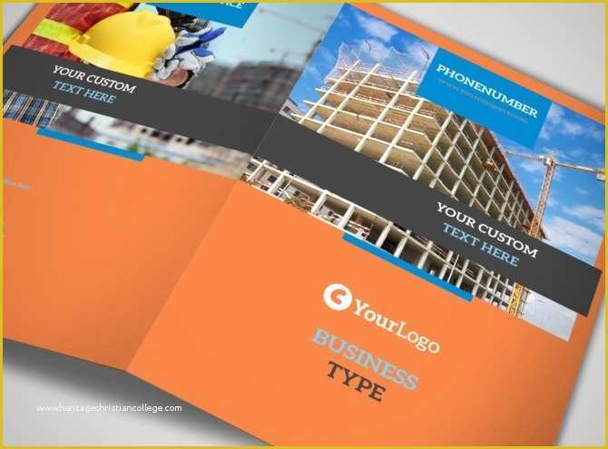 Safety Brochure Template Free Of Construction Safety Bi Fold Brochure Template