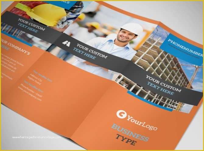 Safety Brochure Template Free Of Construction Safety Tri Fold Brochure Template