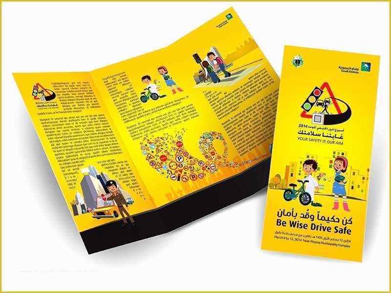 Safety Brochure Template Free Of Poster Design Traffic Safety Design