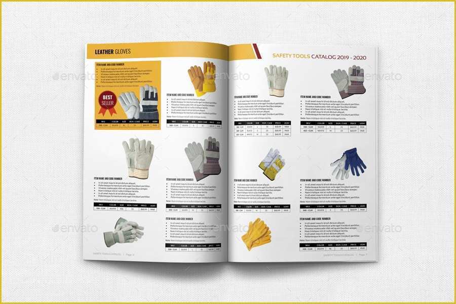 Safety Brochure Template Free Of Safety tools Catalog Brochure Bundle Template by