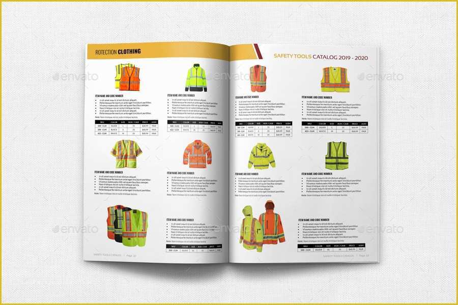 Safety Brochure Template Free Of Safety tools Catalog Brochure Template 24 Pages by