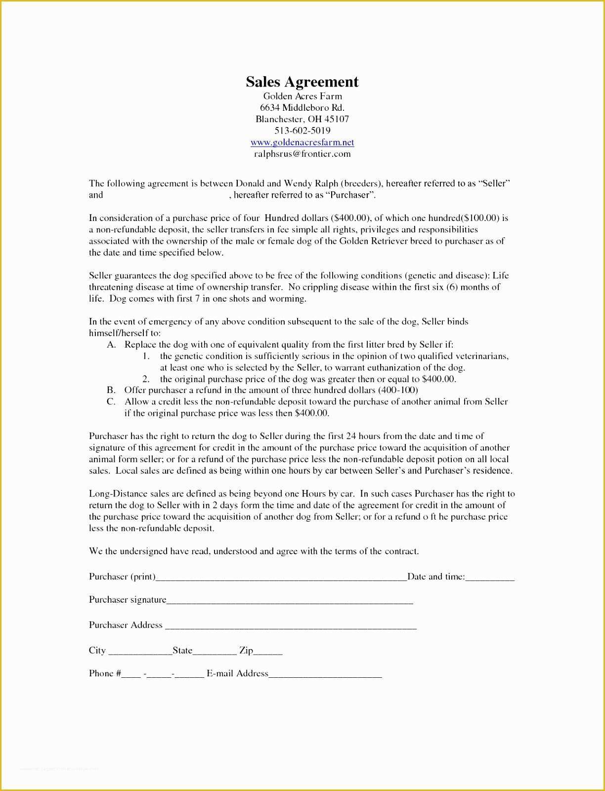 Sale or Return Agreement Template Free Of 6 Sale or Return Agreement Template Reada