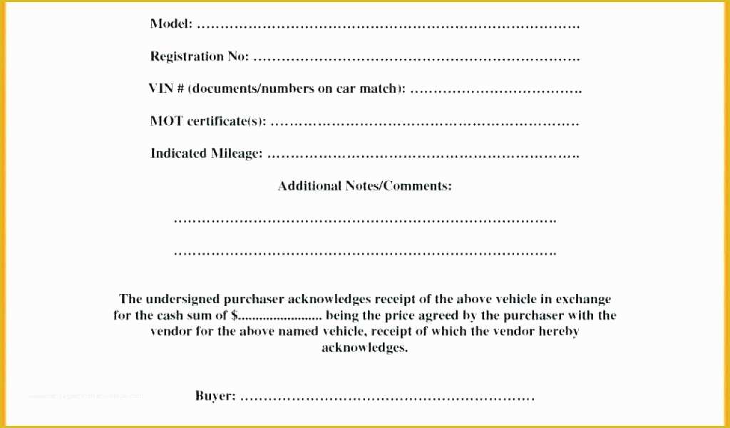 Sale or Return Agreement Template Free Of Free Auto Bill Sale Template Bill Sale Free Template