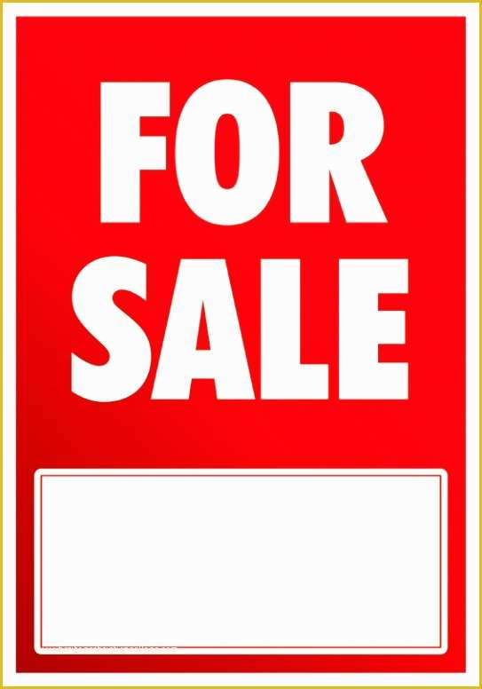 Sale Signs Templates Free Of 9 Printable Car for Sale Sign Template Aytey