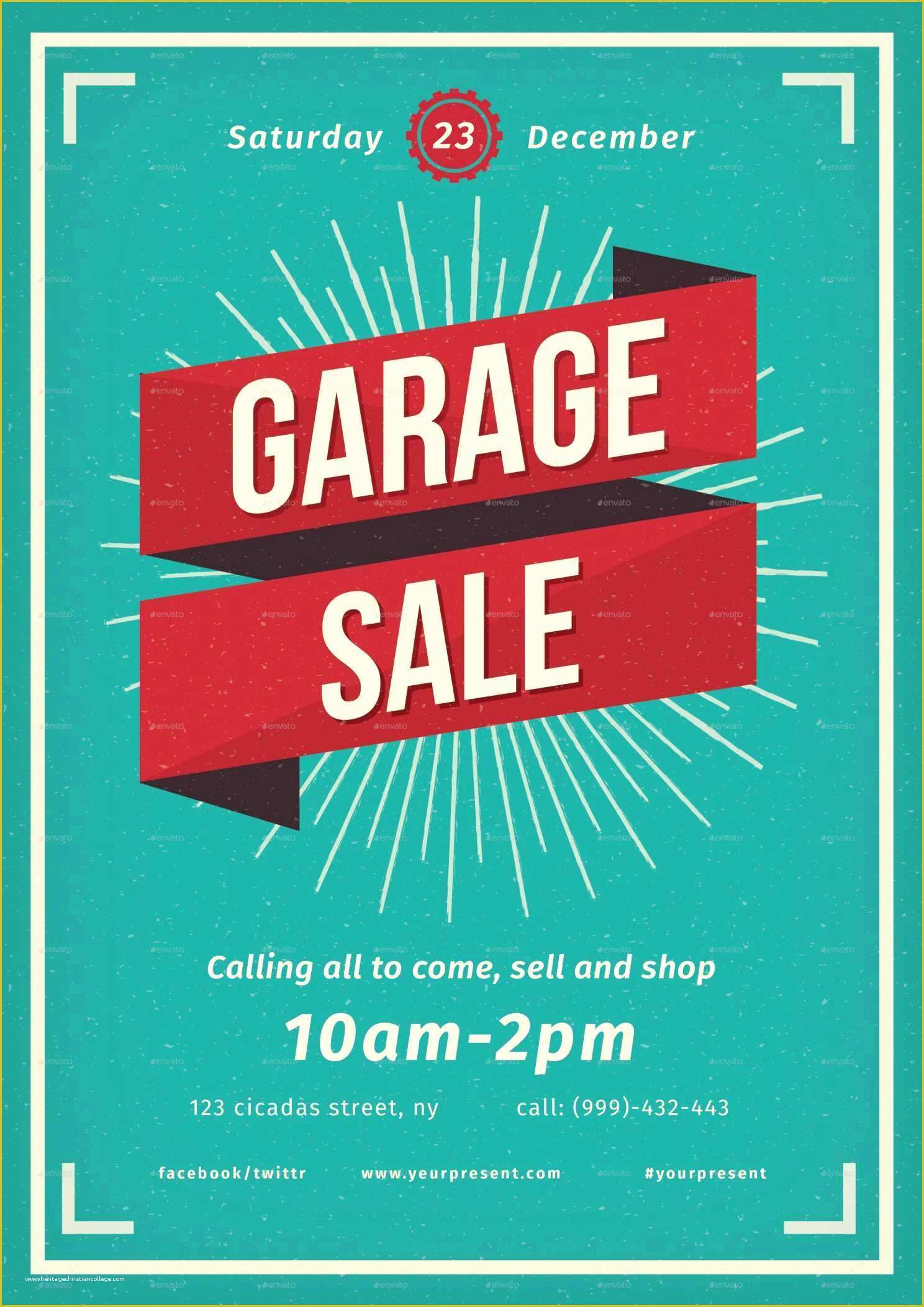 Free Garage Sale Template Word