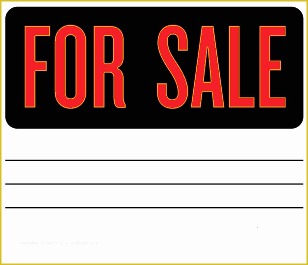 Sale Signs Templates Free Of Car for Sale Sign Template