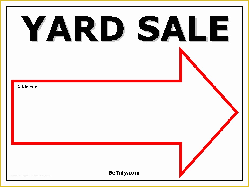 Sale Signs Templates Free Of Free Printable Yard Sale Signs