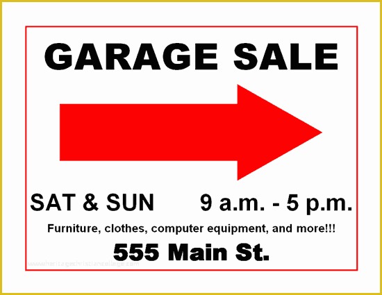 Sale Signs Templates Free Of Garage Sale Signs What Not to Do and How to Drive Traffic