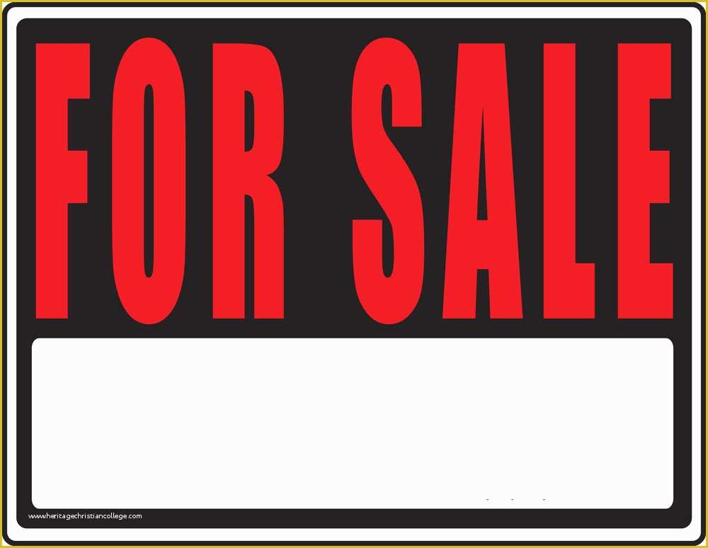 Sale Signs Templates Free Of Printable Car for Sale Sign Clipart Best
