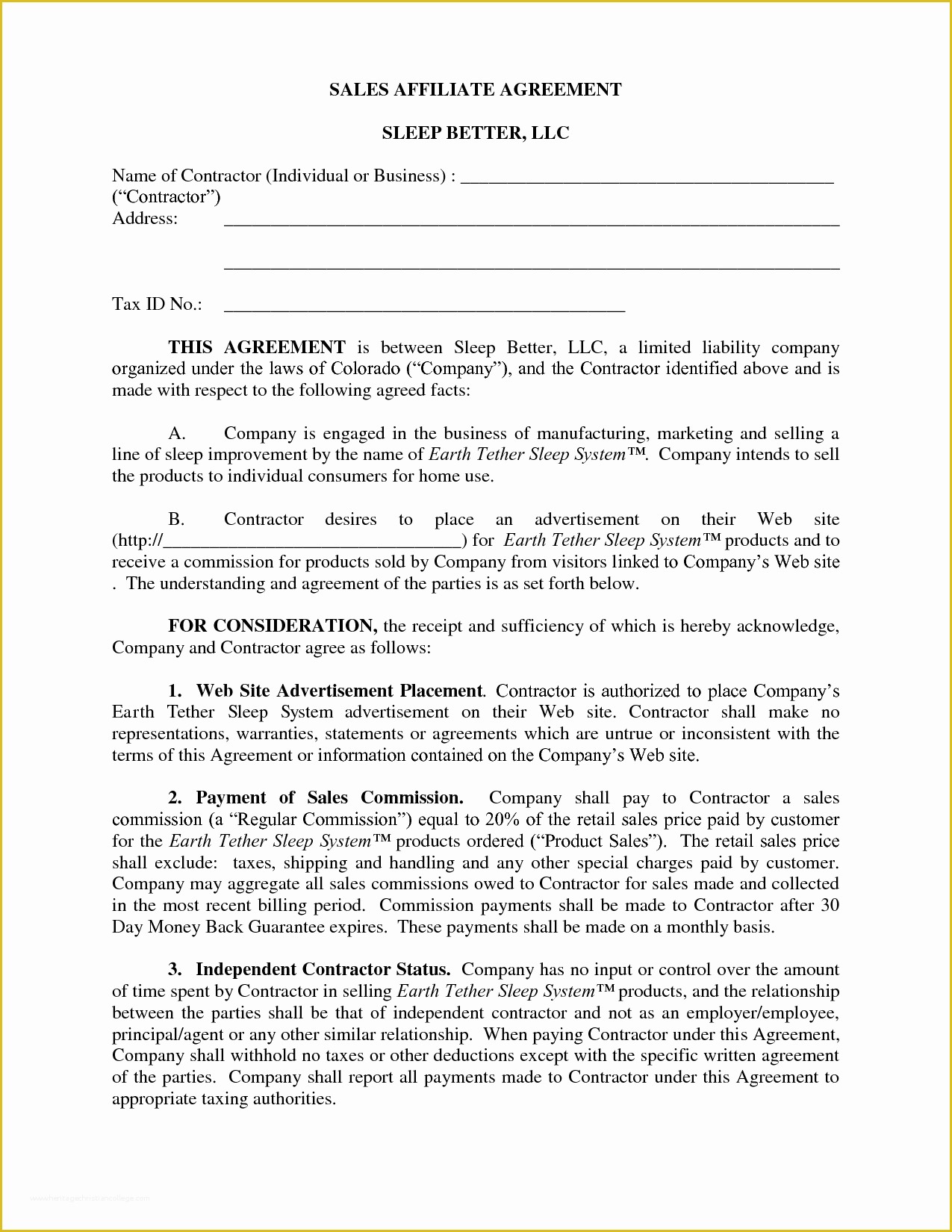 Sales Commission Contract Template Free Of 10 Best Of Sample Sales Agreement Business Sales