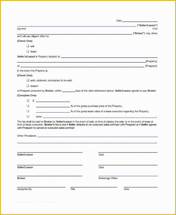 Sales Commission Contract Template Free Of 9 Mission Sales Agreement Templates