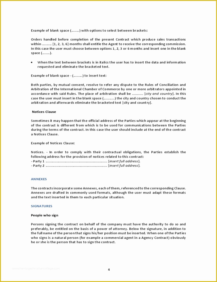 Sales Commission Contract Template Free Of International Sales Mission Agreement Free Download