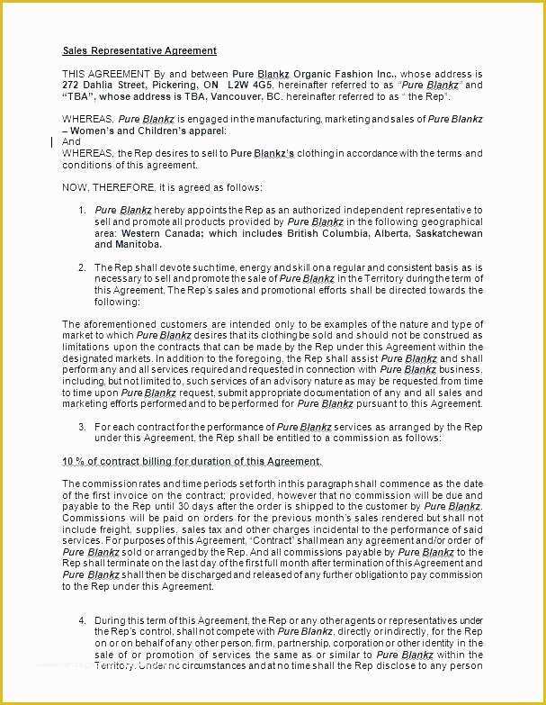 Sales Commission Contract Template Free Of International Sales Mission Agreement Template Free