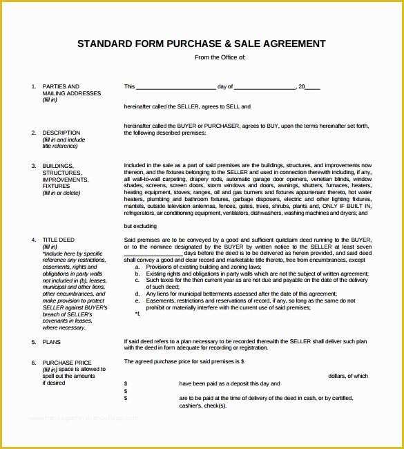 Sales Contract Template Free Download Of 15 Sample Downloadable Sales Agreement Templates